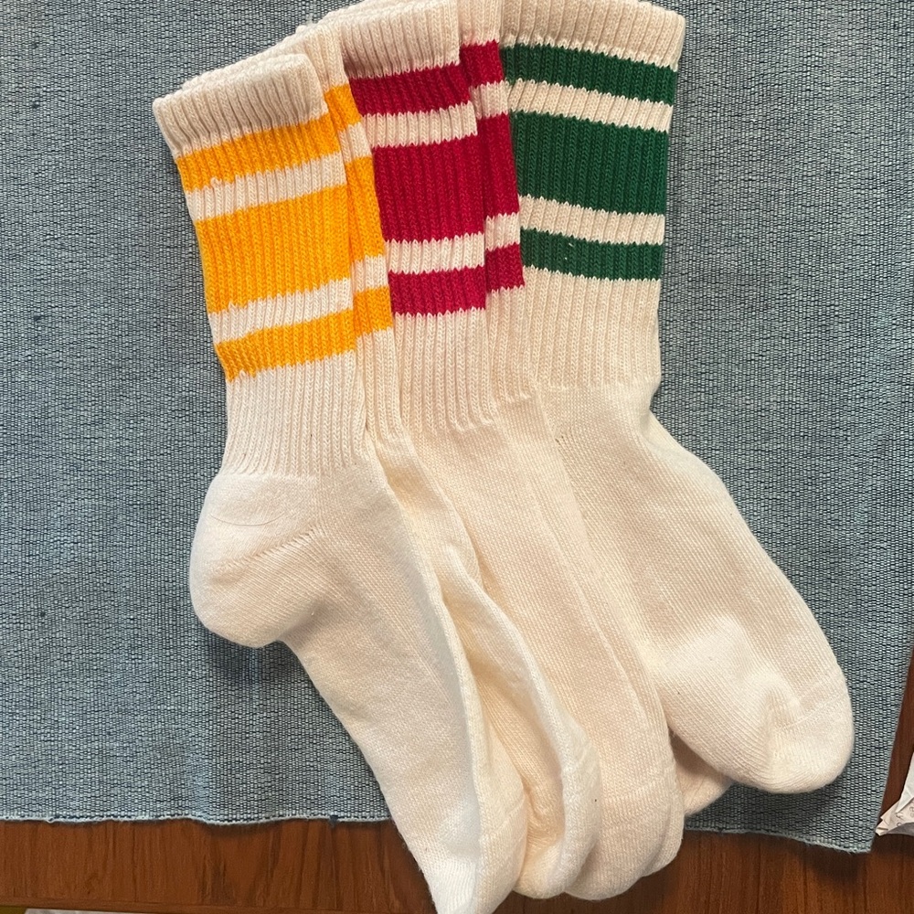 Retro kids striped cotton socks - New